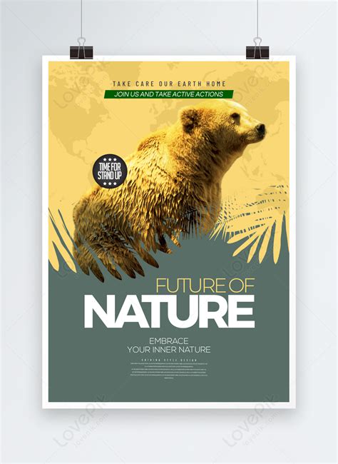 Fashion simple natural wildlife day poster template image_picture free ...