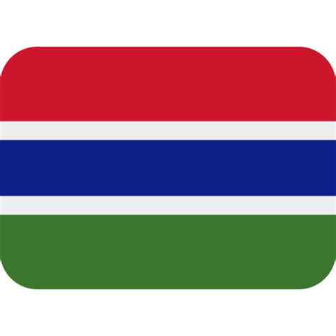 Gambia Flag Icon | Twemoji Flags Iconpack | Twitter