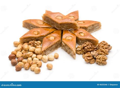 Baklava and nuts stock photo. Image of traditional, cake - 4655546