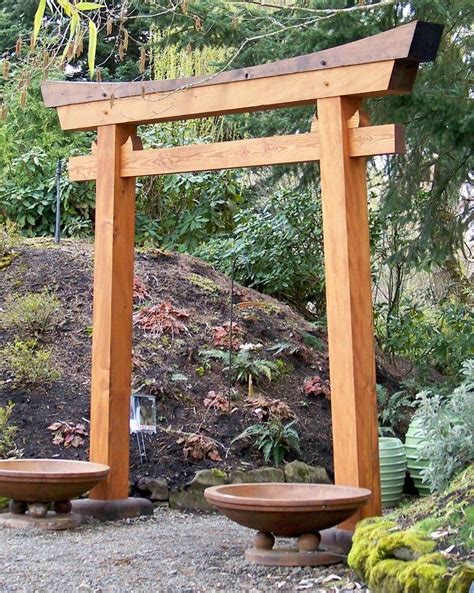 Torii Custom Crafted From Traditional Design | Japanese garden landscape, Japanese garden decor ...