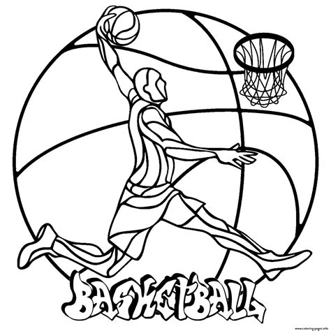 21+ Basketball Color Page : Free Coloring Pages