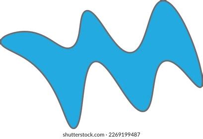 Wave Shape Logo White Background Stock Vector (Royalty Free) 2269199487 | Shutterstock