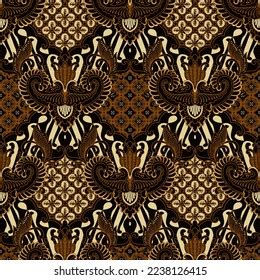 Clasic Indonesian Premium Batik Sogan Pattern Stock Vector (Royalty Free) 2238126415 | Shutterstock