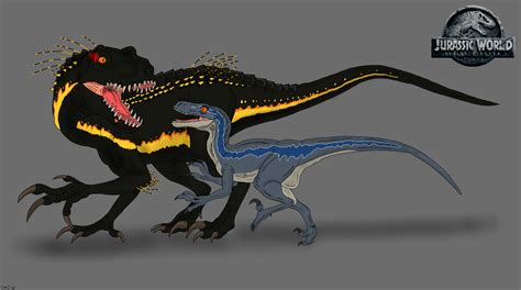 JW: Fallen Kingdom - Blue vs. Indoraptor by TrefRex on DeviantArt