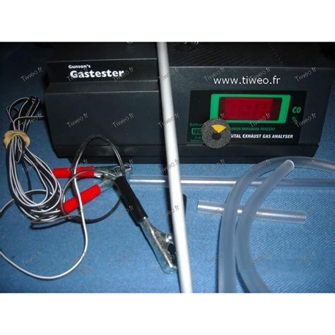 Gas analyzer C. O2 adjust his carburetion, Gastester vehicle