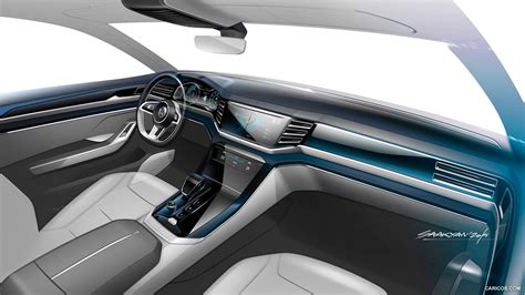 2015 Volkswagen Cross Coupe GTE Concept | Car interior design sketch, Car interior sketch, Car ...