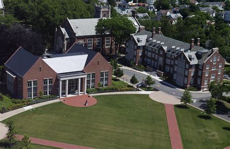 an aerial view of a campus with many buildings