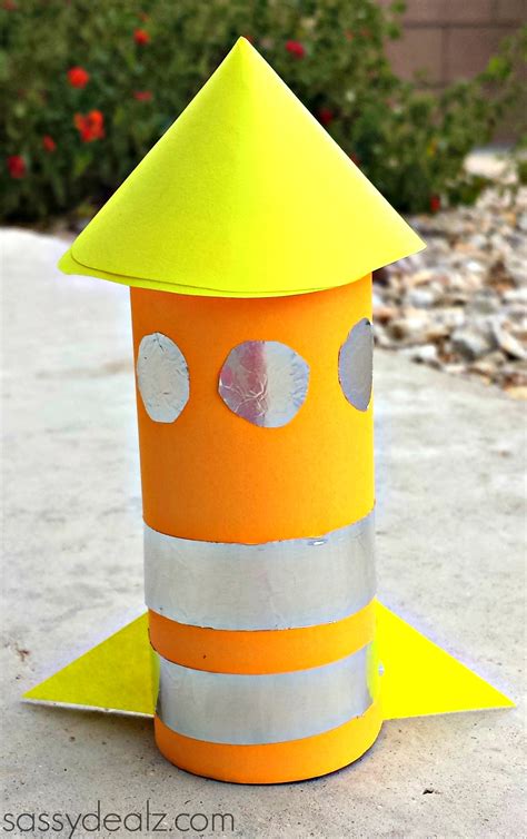 Rocket Toilet Paper Roll Craft For Kids - Crafty Morning