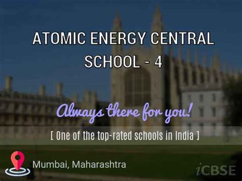 Atomic Energy Central School - 4, Mumbai - Reviews, Address, Admissions and Fees 2024