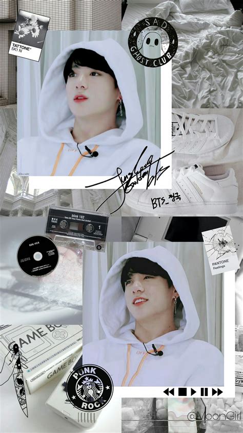 #jungkook #bts #wallpaper #white aesthetic #aesthetic #kpop #edit # ...