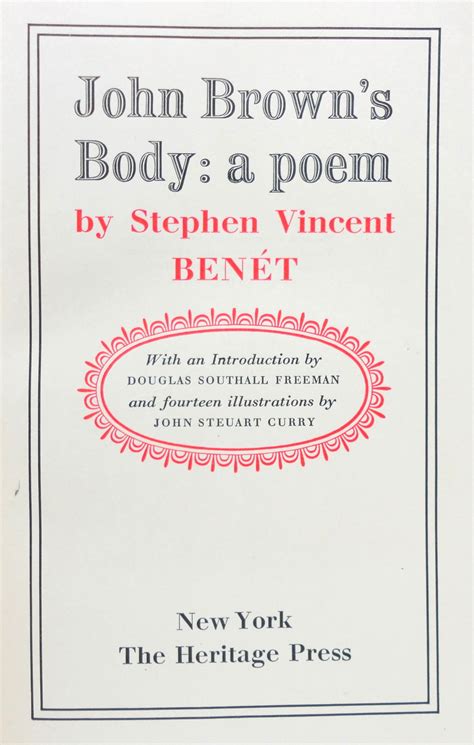 JOHN BROWN'S BODY: A POEM by STEPHEN VINCENT BENET - First Thus - 1948 - from The Parnassus ...