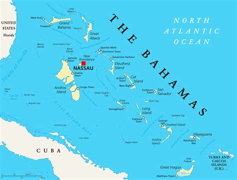 Bahamas Map and Satellite Image