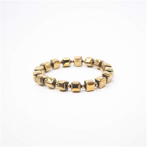 Golden Hematite Bracelet For Stress Relief and Confidence