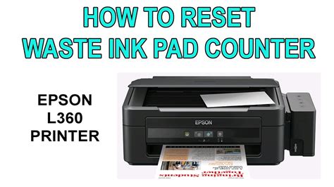 Epson L360 Resetter Waste Ink Pad Reset