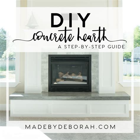 DIY Concrete Hearth – Made by Deborah