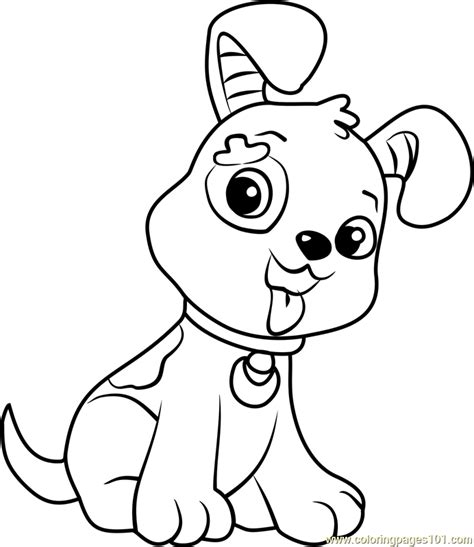 Pupcake Coloring Page for Kids - Free Strawberry Shortcake Printable Coloring Pages Online for ...