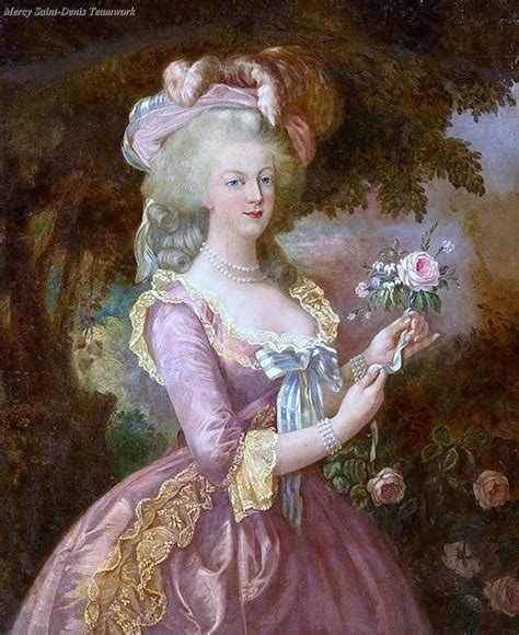 Portrait of Marie Antoinette inspired by the portrait of Elizabeth Vigée-Lebrun. | Rococo art ...