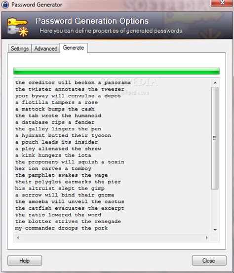 Readable Passphrase Generator for KeePass 0.10.0 Beta - Download, Screenshots