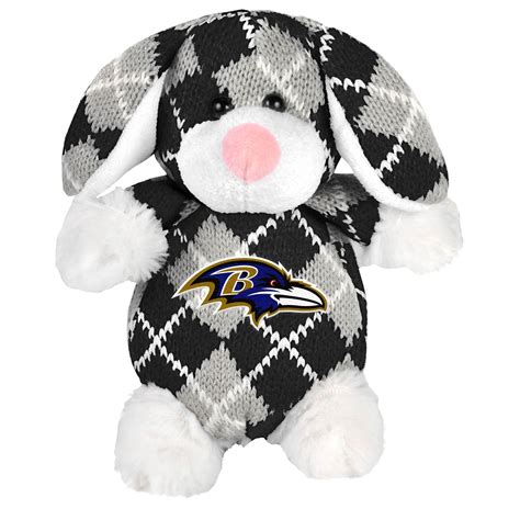 Baltimore Ravens Plush Argyle Bunny