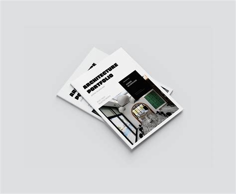 Minimalist A4 Portfolio Template Canva Architecture - Etsy