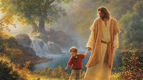 Download Jesus shows love for all children. Wallpaper | Wallpapers.com