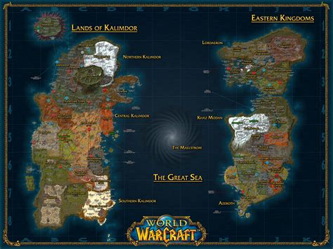 Map Of Azeroth | World Map 07