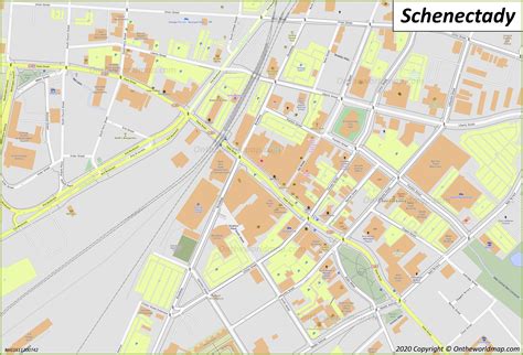 Schenectady Downtown Map