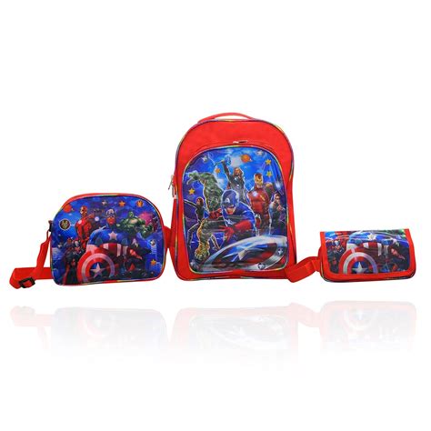 Happile School Bag for Boys 6-12 Yrs with silng/lunch bag/carry bag ...