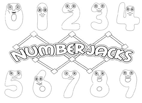 Numberjacks Coloring Page - Free Printable Coloring Pages for Kids