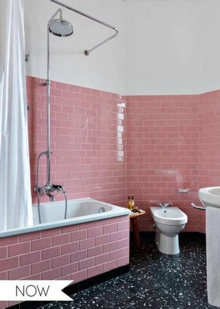 28 ideas bathroom grey pink subway tiles | Pink bathroom tiles, Pink tile bathroom, Trendy ...