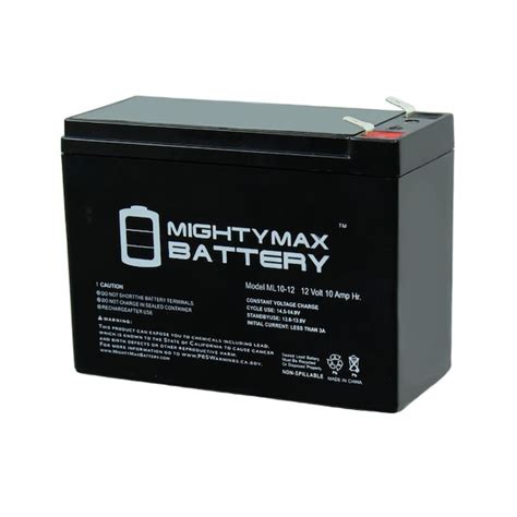 Mighty Max Battery 12V 10AH Replacement Battery for 13447, 134471 Rechargeable Sealed Lead Acid ...