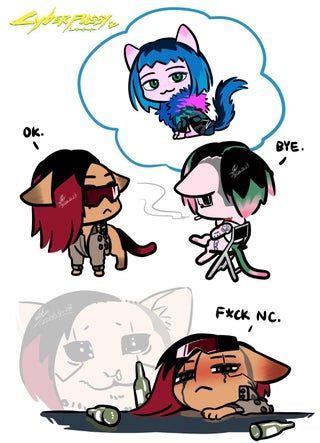 Adorable fanart of V,Judy and Panam by Catsigma1 : FollowersofCyberJudy ...