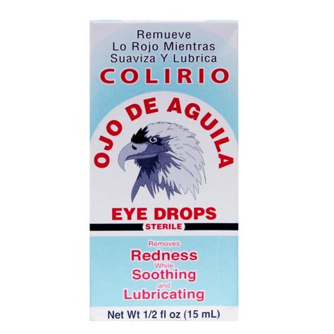 Colirio Ojo de Aguila, Eye Drops, Sterile, Net. Wt. 1/2 Fl. Oz. (15ml ...