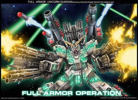 1920x1080px, 1080P free download | Full Armor Unicorn Gundam, gundam, mecha, green, unicorn ...