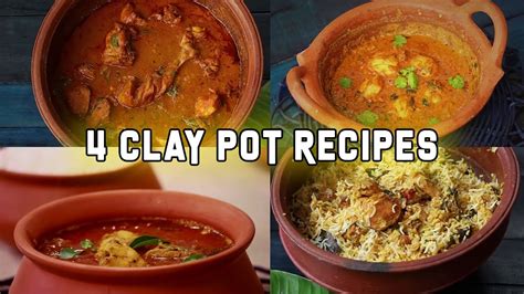 4 Clay pot Recipes | 4 Recipes in clay Pot | Clay Pot Cooking - YouTube