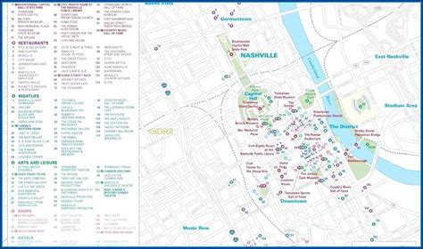 Map Of Downtown Nashville With Hotels And Attractions - map : Resume ...