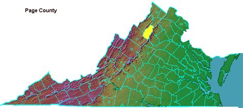 Page County - Geography of Virginia