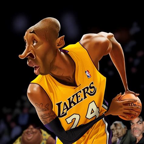 Caricatura de Kobe Bryant | Caricaturas de famosos, Caricaturas ...