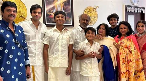 Superstar Rajinikanth celebrates Deepavali with family, pictures go viral as fans storm the internet