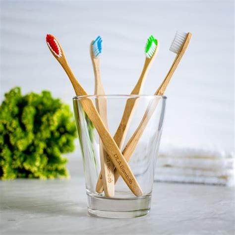 Best Bamboo toothbrushes 4-pack (Adult) Made In Canada – OLA Bamboo