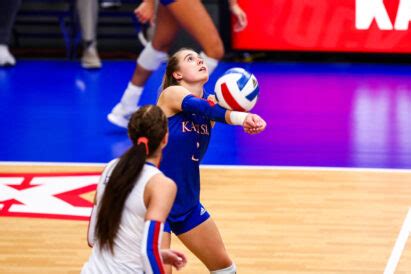 KU volleyball pulls off another sweep of West Virginia - KU Sports