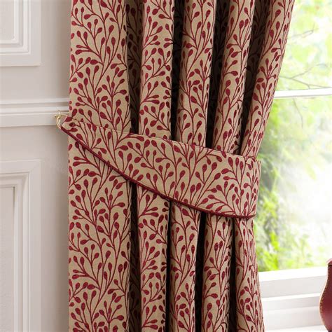 Willow Red Pencil Pleat Curtains | Red curtains living room, Pleated curtains, Pencil pleat