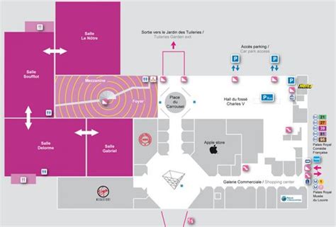 The Carrousel du Louvre map - Map of The Carrousel du Louvre (France)