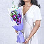 Buy/Send Enchanted Blue Orchid Flower Bouquet Online- FNP