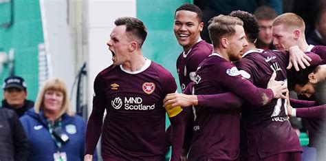 Men's Football Shankland hits 20-goal mark but sees red as Hearts earn cup win at Hibs | Morning ...