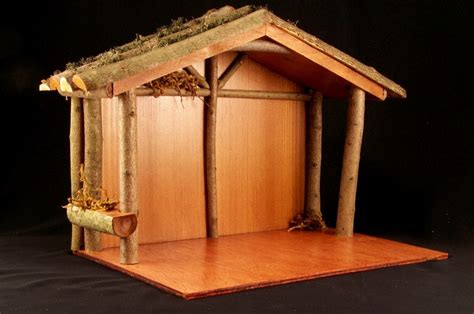 Rustic Wooden Nativity Stable