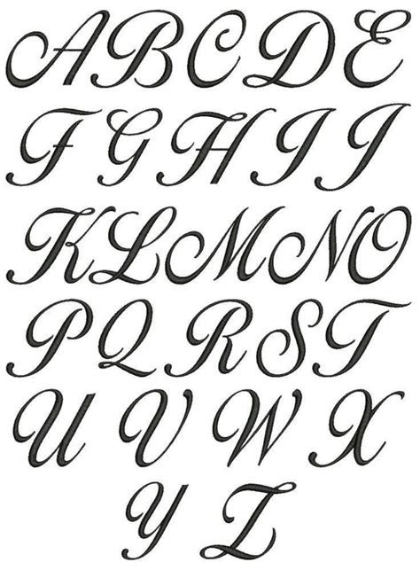 Corsiva Font Alphabet Vinyl Decals , Full Alphabet Capital Letters . - Etsy