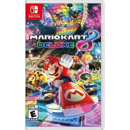 Nintendo Switch Super Mario Kart 8 Deluxe Bundle: Red and Blue Joy-Con ...