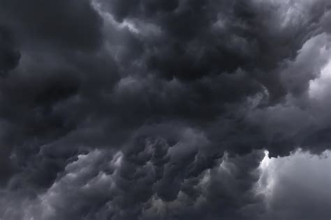 Dark storm cloud before the heavy dramatic thunder for weather and meteorology concept 12893335 ...