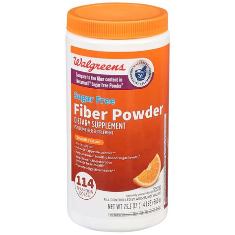 Walgreens Wal-Mucil Bulk Forming Laxative/Fiber Supplement Powder ...